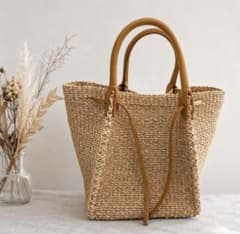 ✨極美品✨【アウターサンセット】 abaca カゴバッグ 辺見えみり 編み込み ✨極美品✨【アウターサンセット】 abaca カゴバッグ 辺見えみり