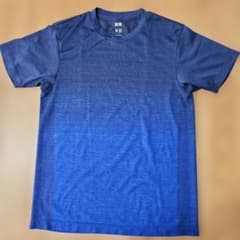 UNIQLO ドライEXグラデーションブルー 半袖Tシャツ Sのサムネイル