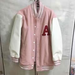 wego♡藤田ニコル着用✧ピンクスタジャン✧厚手のサムネイル