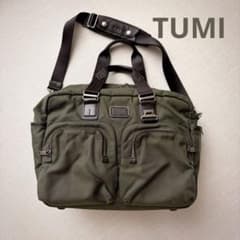 TUMI 22340SPH カーキ グリーン エバレットエッセンシャルトート TUMI】 トゥミ ビジネスバッグ グリーン×オレンジカラー 22340SPH