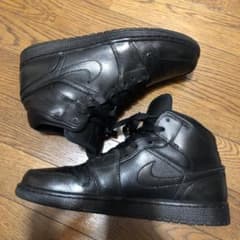 NIKE JORDAN ジョーダン 1  MID ブラックのサムネイル