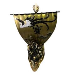 メ 0930-57】縁起物 黄金の七福神 宝船 置物 鳳凰 金運 開運 金属製