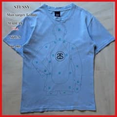 アメリカ製】 ステューシー マンターゲットTシャツ シングルステッチ S 