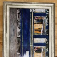 サムトフト　鉄道の客車 絵画 シルバーフレーム付き サムトフト 鉄道の客車 絵画 シルバーフレーム付き - メルカリ