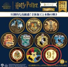 ハリーポッター 金バッジ ホグワーツ 9と3/4番線 - メルカリ