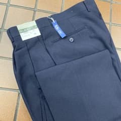 新品 本気で使える W88cm ネイビー メンズパンツ GOLF スラックスのサムネイル