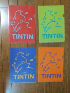 タンタン A4クリアファイル 4色セットのサムネイル
