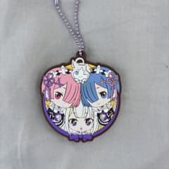 리제로 Re:제로부터 시작하는 이세계 생활 에밀리아 렘 램 고무 열쇠 고리