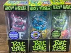Rat Fink ラットフィンク ボビングヘッド メタリック フィギュア 3体組 Rat Fink ラットフィンク ボビングヘッド メタリック フィギュア 3体組