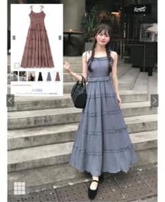【新品】GRL ワッシャーティアードフリルワンピースのサムネイル