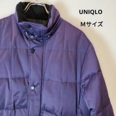 UNIQLOユニクロメンズダウンジャケットパープルＭサイズ紫美品のサムネイル