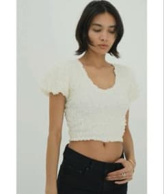 CLANE W FACE SHIRRING TOPS 18105-1252のサムネイル