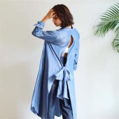 専用！！searoomlynn ◆大人気バックリボンシャツドレス◆完売ブルー美品のサムネイル