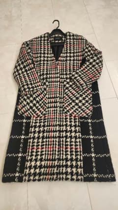 グレースゴンチネンタル　ダイアグラム　チェック柄ロングコート　36 グレースゴンチネンタル ダイアグラム チェック柄ロングコート 36