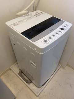 美品ハイアール全自動洗濯機4.5kg JW-C45D 2020年製簡易乾燥機能付のサムネイル