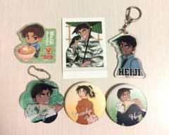 名探偵コナン　服部平次　遠山和葉　缶バッジ　キーホルダー　ぱしゃこれ