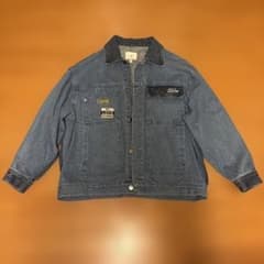 H&M デニムジャケットLサイズ パッチ付きのサムネイル