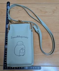 すみっコぐらし　ウォレット付きスマホショルダーポーチ　ぺんぎん？