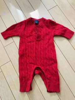 Baby Gap 赤　ニット　ロンパース　アウターのサムネイル