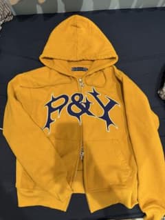 punkandyo イエロー ジップアップパーカー s punkandyo イエロー ジップアップパーカー s - メルカリ