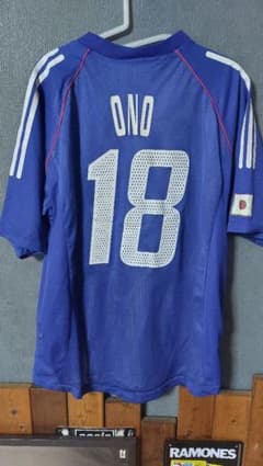 2002 日韓W杯 日本代表 18 小野伸二 レプリカユニフォーム 日本製