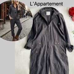 [Excellent Condition] L'Appartement Linen Blend Jumpsuit/Overall/All-in-One / Hand Washable