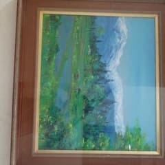 油彩額縁 山岳風景画 アートフレーム - メルカリ