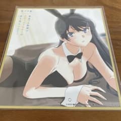 青ブタ展 特典 ミニ色紙風イラストカード 桜島麻衣 青春ブタ野郎 入場