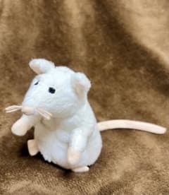 【廃盤品・希少】IKEA イケア 白ねずみ ぬいぐるみ ホワイトマウスのサムネイル