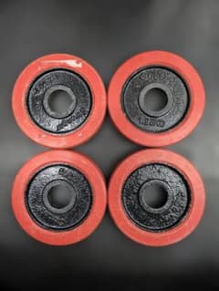 Stronger　 ダンベルプレート赤 1.25KG　4枚セット - 5