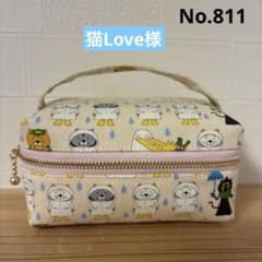 感謝価格 SALE 猫柄バニティポーチ おやつ入れ ハンドメイド - メルカリ