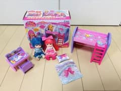 ポケットメルちゃん ベッド＆デスクセット　お人形2体付き