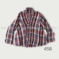 45R☆インドリネンツイルのカシュクールブラウス - メルカリ