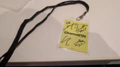 Ryokuoushoku Shakai Channel Us handwritten サイン Entry Pass Card