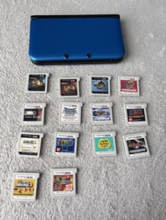 Nintendo 3DS LL 本体 ブルー ソフト14本セットのサムネイル
