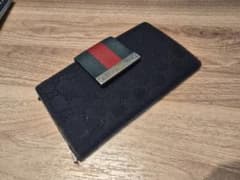 G*M様 GUCCI グッチ 長財布 GGキャンパス シェリーライン ブラックのサムネイル