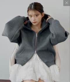 :)様専用 chico Wジップボリュームスリーブフードパーカーのサムネイル