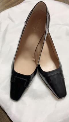 パンプス バレエシューズ 黒のサムネイル