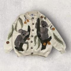 希少 BONZO オーストラリア製 ハンドメイド ウール カーディガン