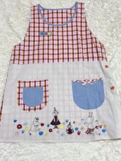 可愛いチェックのMOOMINエプロンのサムネイル