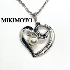☆美品☆ミキモト ハートモチーフ ネックレス シルバー/パール (741 
