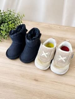 キッズ靴 2足まとめ売り 14cm ブーツ スニーカーのサムネイル