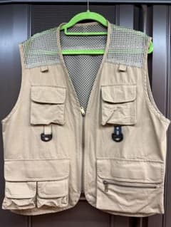 Rokkan フィッシングベスト ベージュ　L Rokkan フィッシングベスト ベージュ L - メルカリ