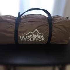 WOLFYOK Dome Camping Tent, Brown