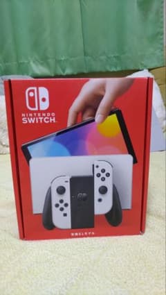 Switch本体有機EL スティック交換済み　Joy-Conグレー＆おまけのサムネイル