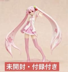 未開封？フィギュアJ初音ミク本誌、付録付き 桜ミク1/10 feat.KEI