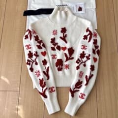 最終。未使用 CHANEL 2024-25AW ココネージュ フラワー ニット - メルカリ