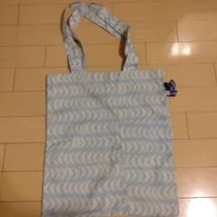 水色 波模様 エコバッグのサムネイル