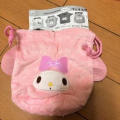 サンリオ ふわふわフェイス巾着 マイメロディのサムネイル