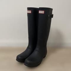 美品HUNTER レインブーツ ブラック UK5 - メルカリ